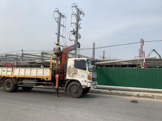 Cho Thuê Xe Cẩu Cọc Bê Tông Uy Tín